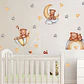 Oso, animales y magia 90x30cm | Vinilo sticker pared - Miniatura 3