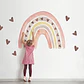 Gran arcoiris romántico rosado | Vinilo sticker pared - Miniatura 2