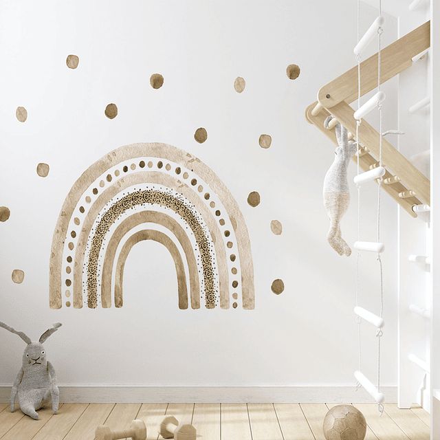 Gran arcoiris café | Vinilo sticker pared