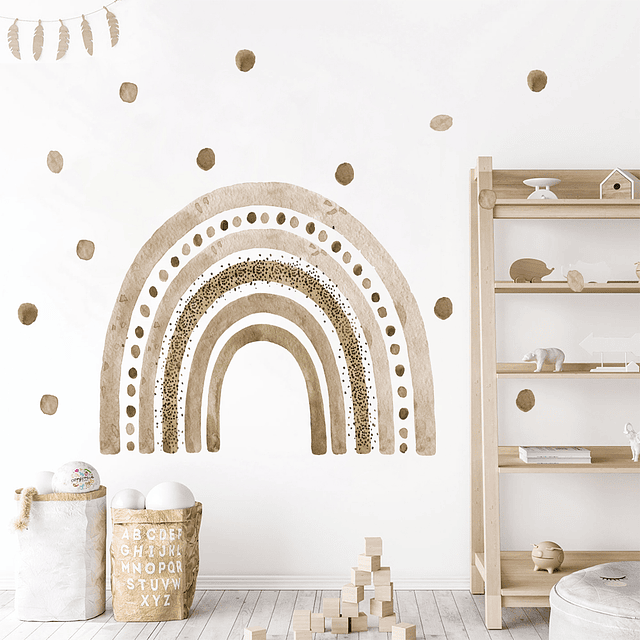 Gran arcoiris café | Vinilo sticker pared