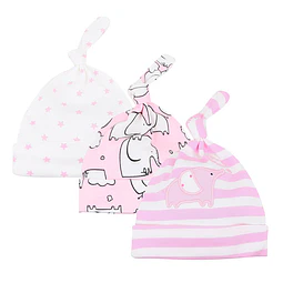 Flores y amor | Set 3 Gorritos rosados