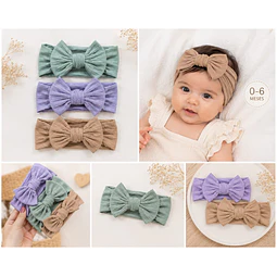 Set cintillos bebe diadema 0 a 6 meses