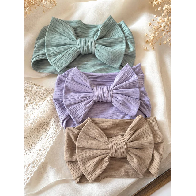 Set cintillos bebe diadema 0 a 6 meses