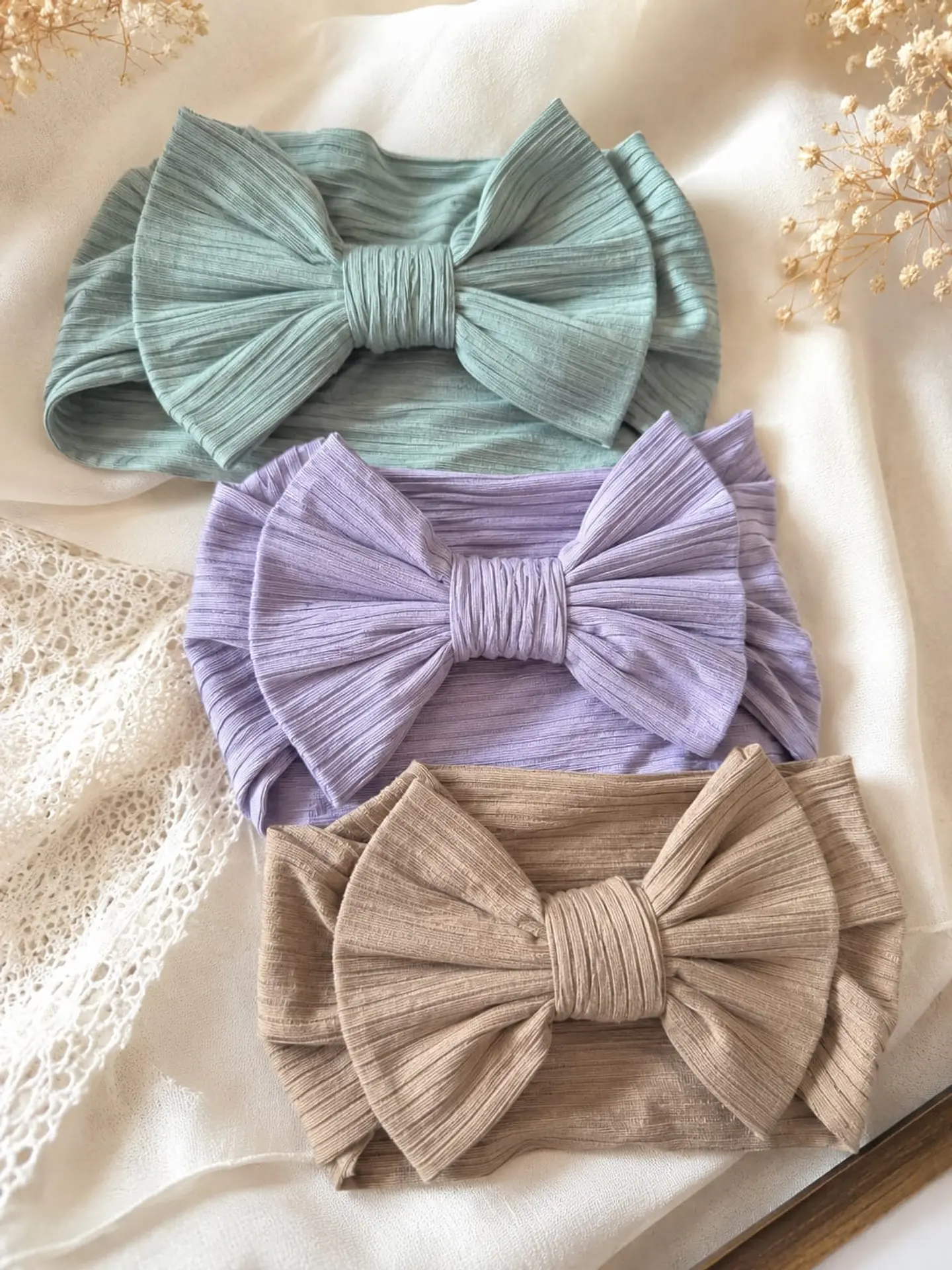 Set cintillos bebe diadema 0 a 6 meses 1