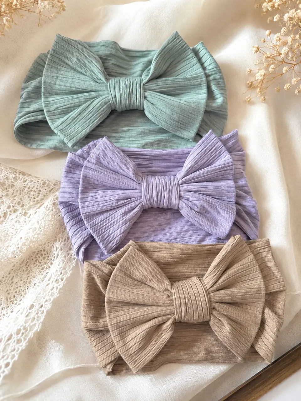 Set cintillos bebe diadema 0 a 6 meses 1
