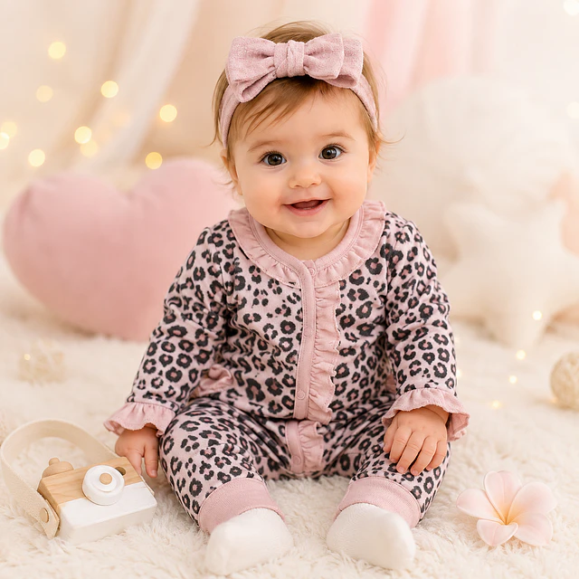 Baby animal print | Enterito bebé niña