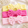 Pack 3 Cintillos para Bebé | Diademas Suaves y Ajustables rosado amarillo