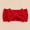 Pack 3 Cintillos para Bebé | Diademas Suaves y Ajustables rojo rosado y blanco 