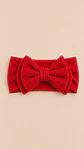 Pack 3 Cintillos para Bebé | Diademas Suaves y Ajustables rojo rosado y blanco  - Miniatura 2