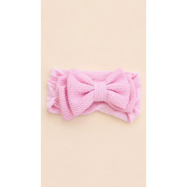 Pack 3 Cintillos para Bebé | Diademas Suaves y Ajustables rojo rosado y blanco 
