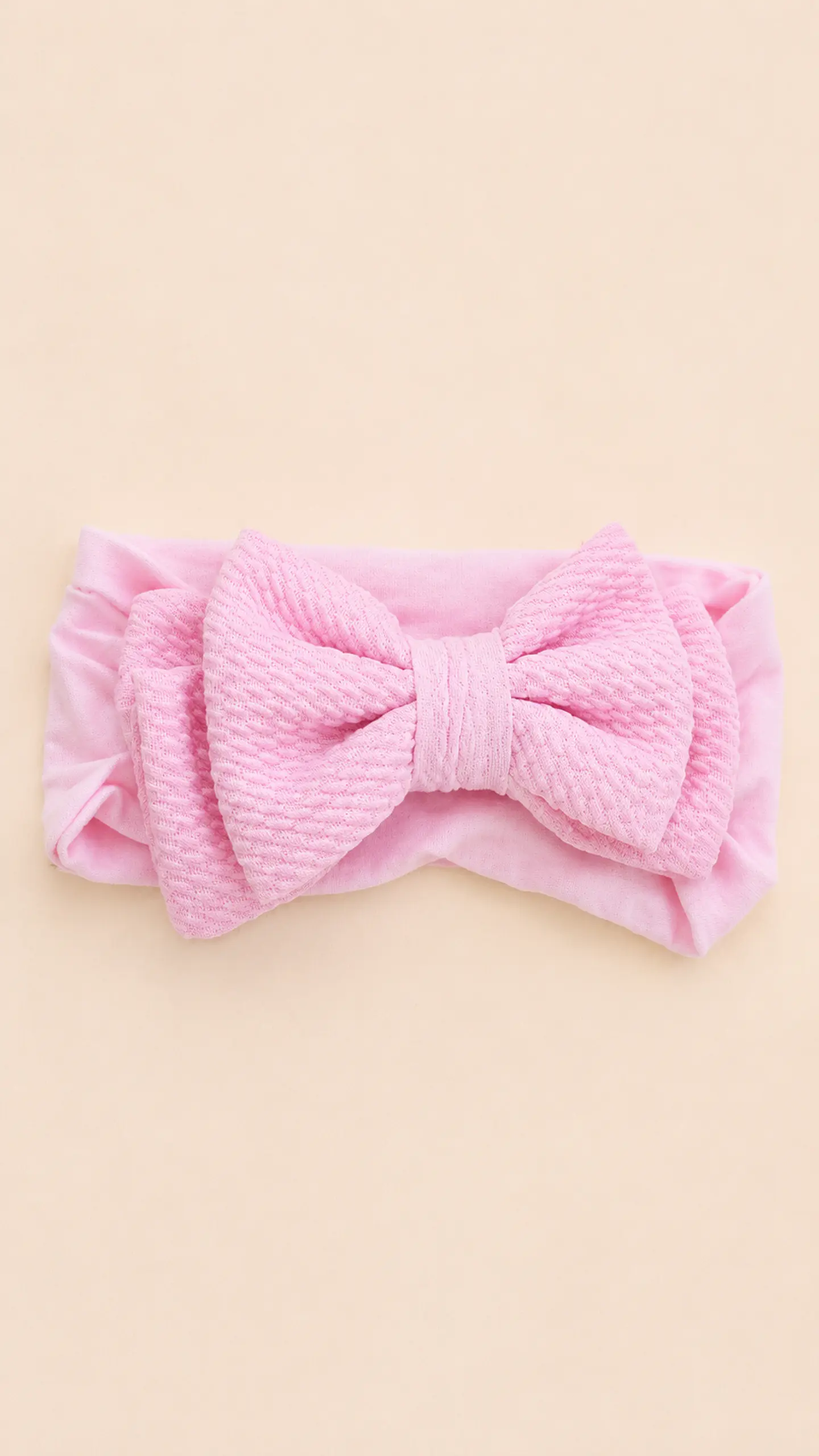 Pack 3 Cintillos para Bebé | Diademas Suaves y Ajustables rojo rosado y blanco  3