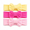Pack 3 Cintillos para Bebé | Diademas Suaves y Ajustables rosado amarillo