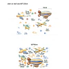 Aviones y avionetas 2x (30x90cm) | Vinilo sticker pared