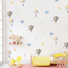Viaje entre las Nubes | Lámina Vinilo Decorativa Infantil 60 × 30 cm