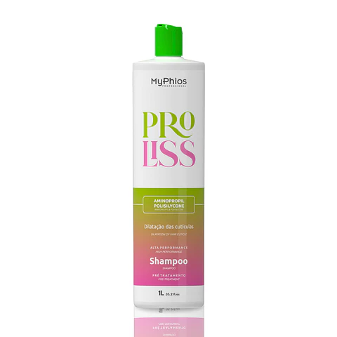 Shampoo Pre Tratamiento PRO LISS MYPHIOS Professional 3D Limpieza profunda 1 Lt