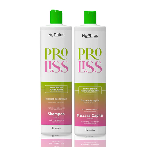 Kit Alisado Orgánico PRO LISS 3D Paso 1 y Paso 2 MyPhios Professional 1 Lt