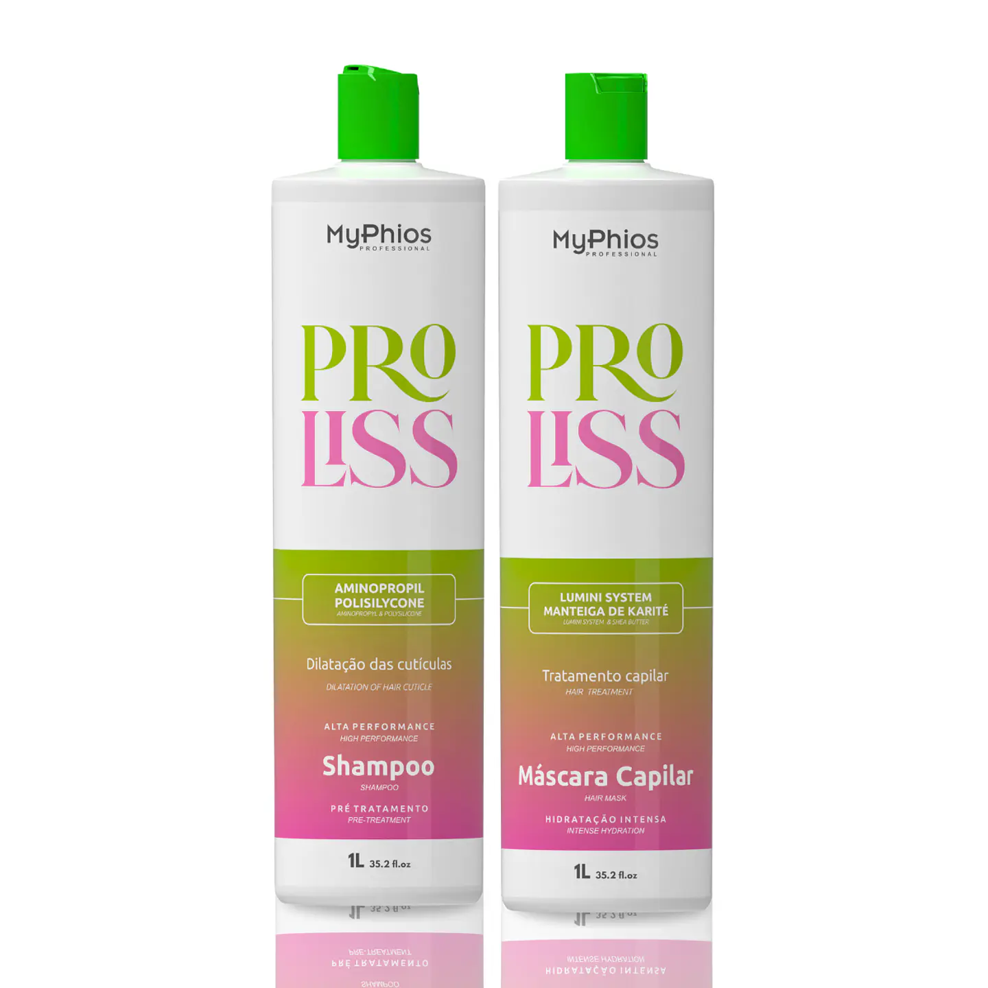 Kit Alisado Orgánico PRO LISS 3D Paso 1 y Paso 2 MyPhios Professional 1 Lt 1