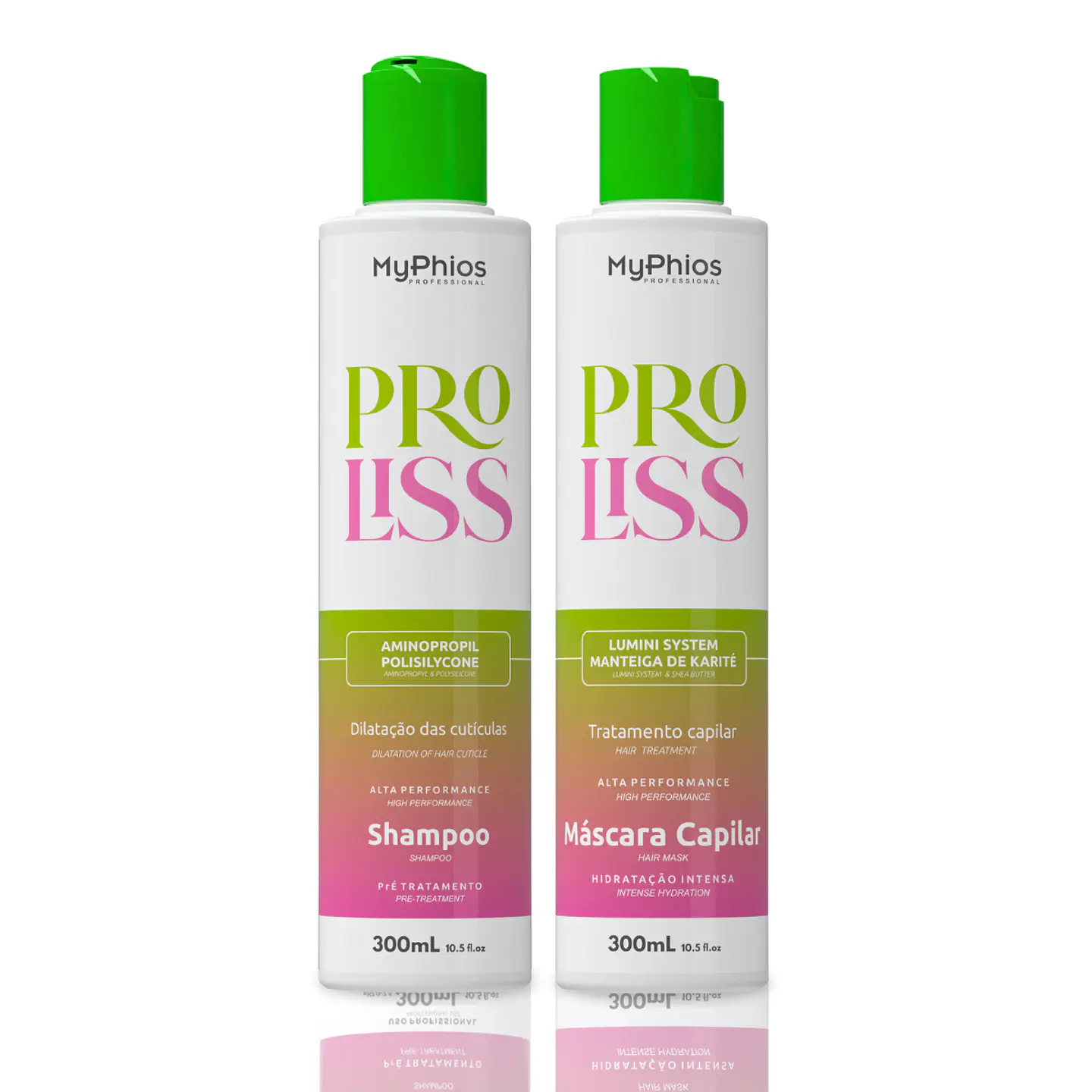 Kit Alisado Orgánico PRO LISS 3D Paso 1 y Paso 2 MyPhios Professional 300 mL 1