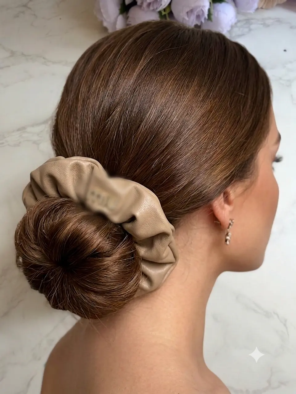 Maya Leather Scrunchie 2