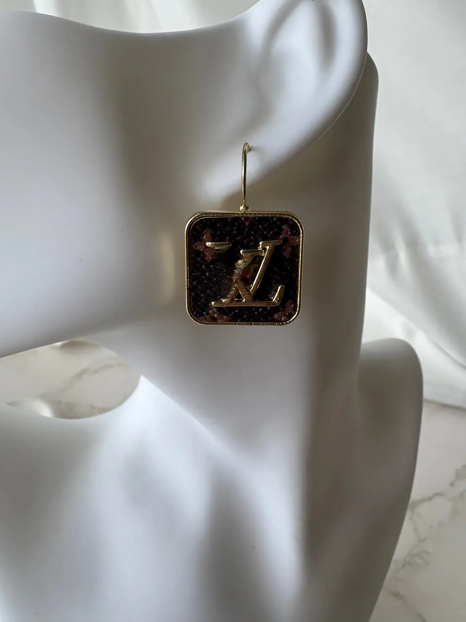 Louiva Canvas Square Σκουλαρίκια 2