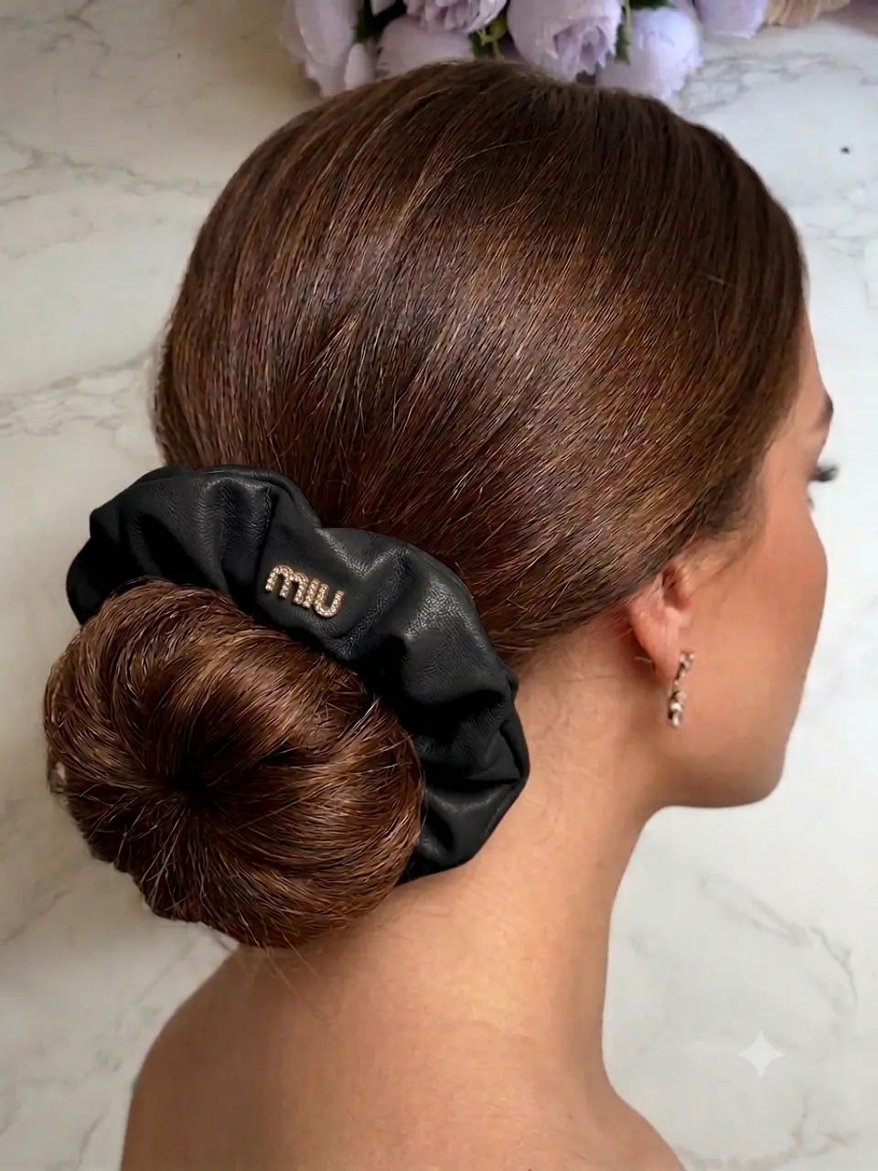 Maya Leather Scrunchie 3