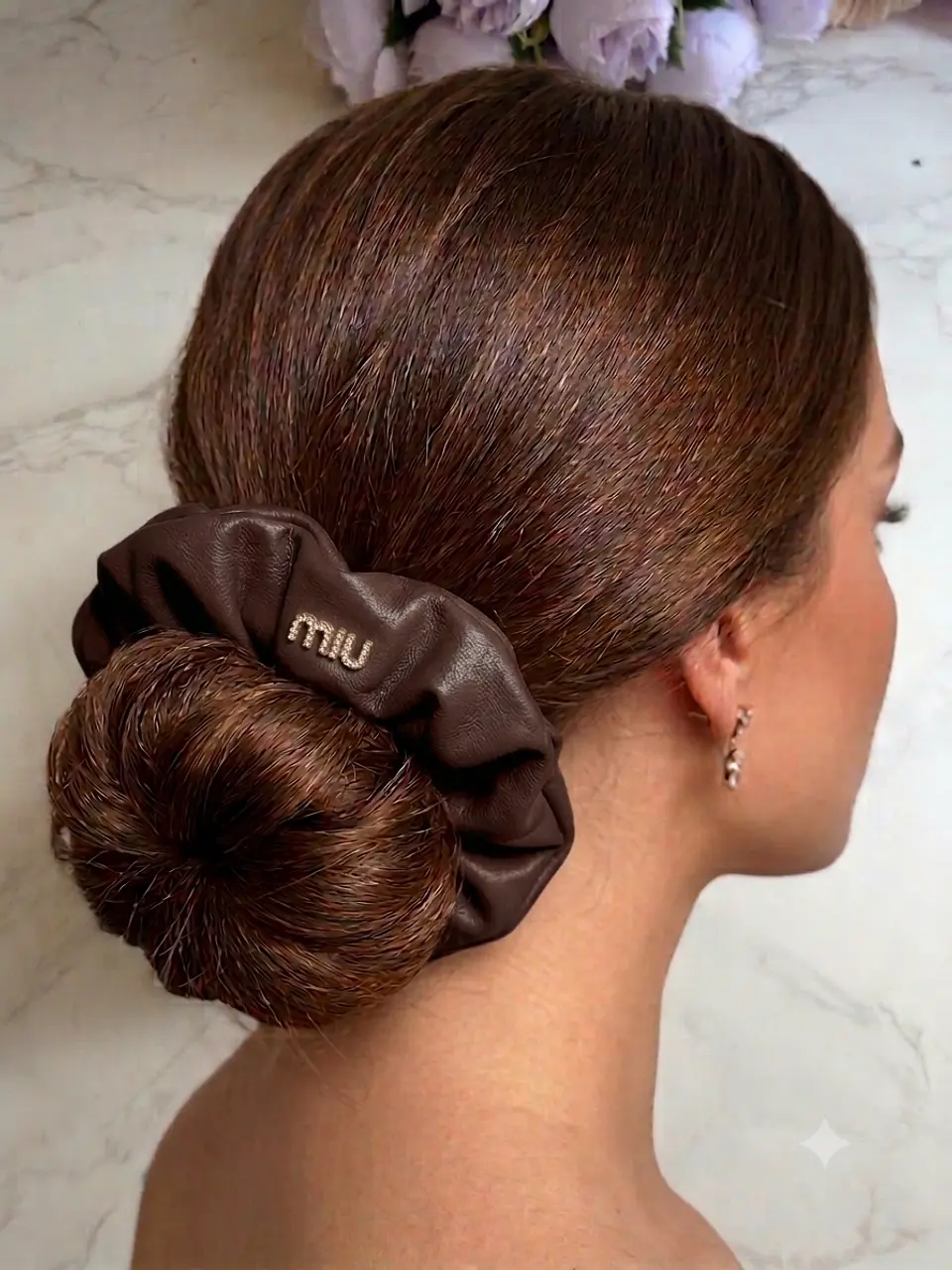 Maya Leather Scrunchie 4