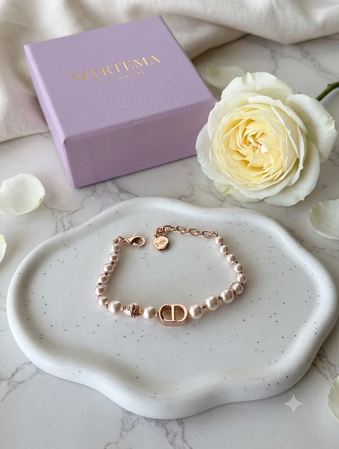 Doris Rosy Pearls Βραχιόλι