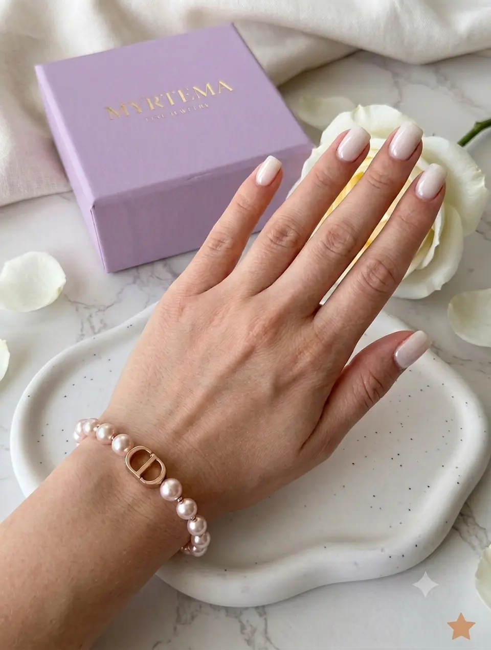 Doris Rosy Pearls Βραχιόλι 2