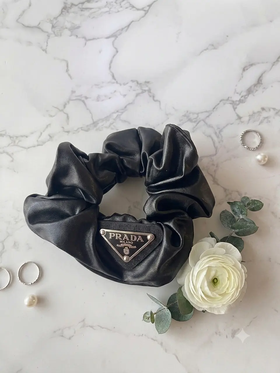 Petra Leather Scrunchie 2