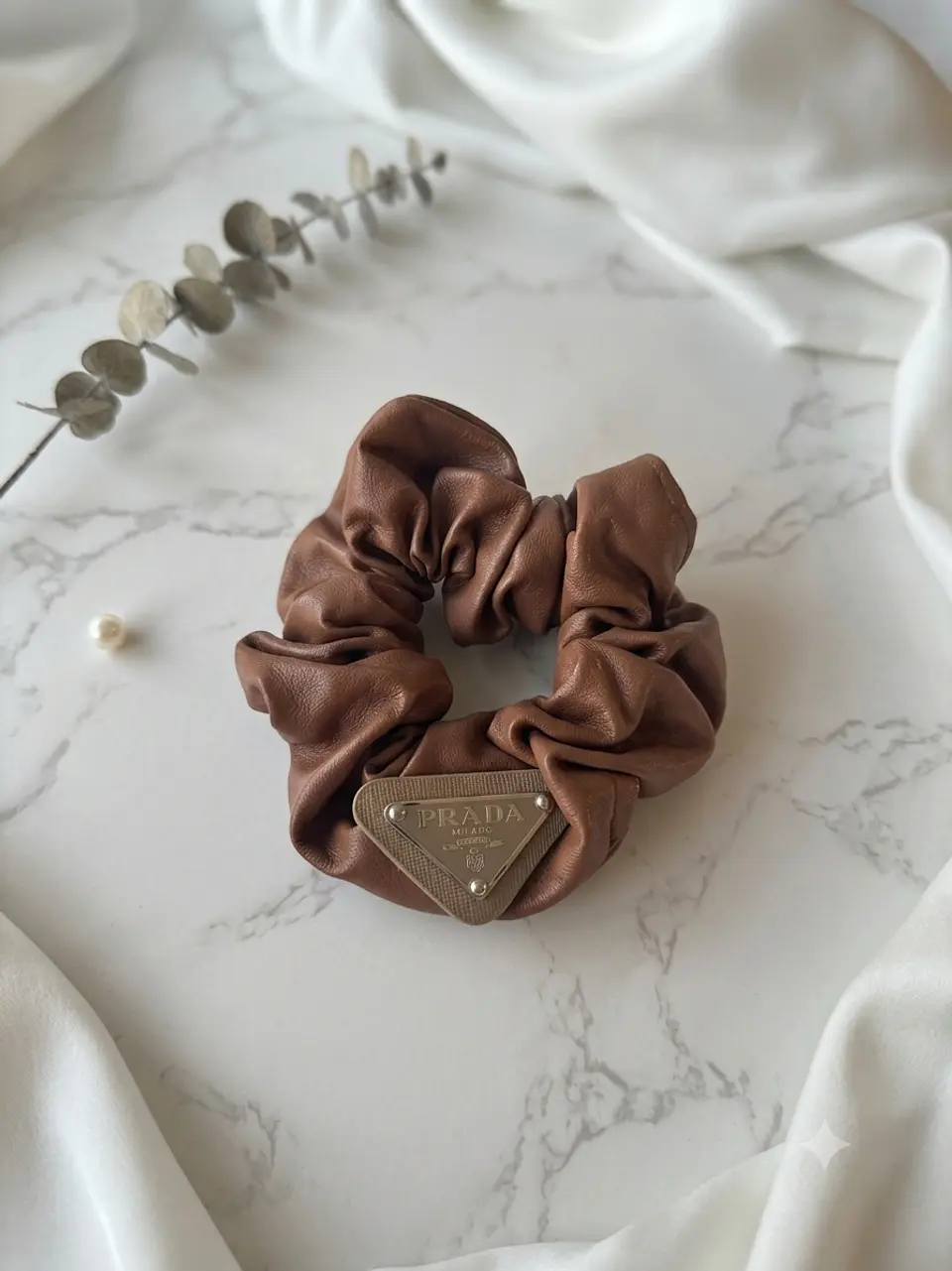 Petra Leather Scrunchie 3