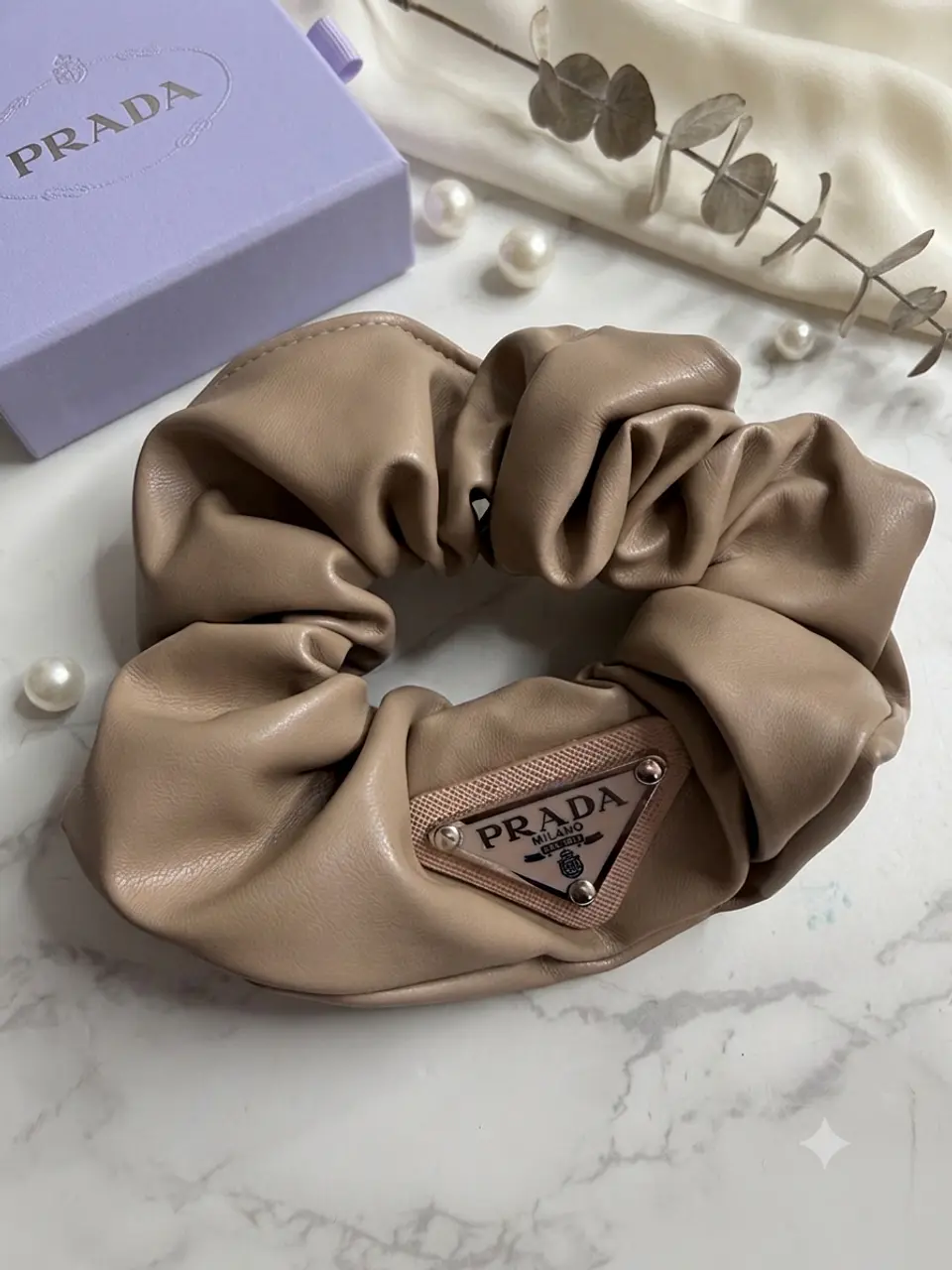 Petra Leather Scrunchie 5