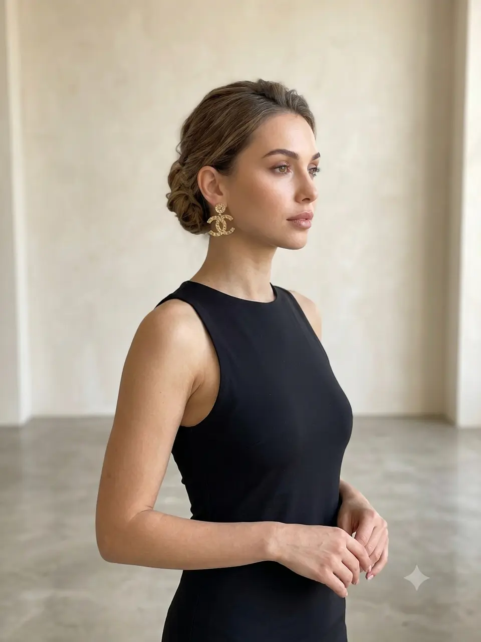 Camelia Button Σκουλαρίκια 3