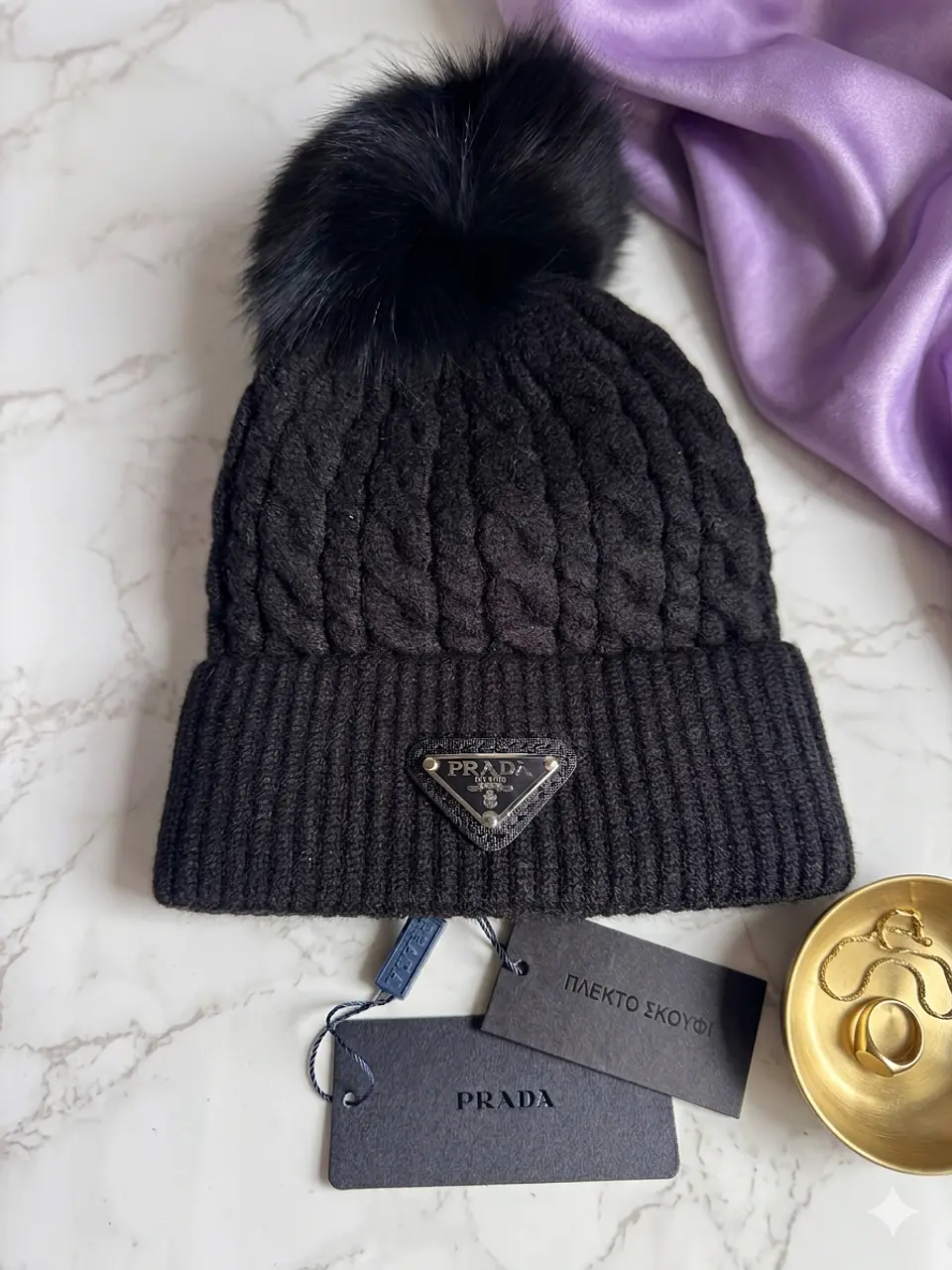 Petra Cable Knit Σκουφάκι 3