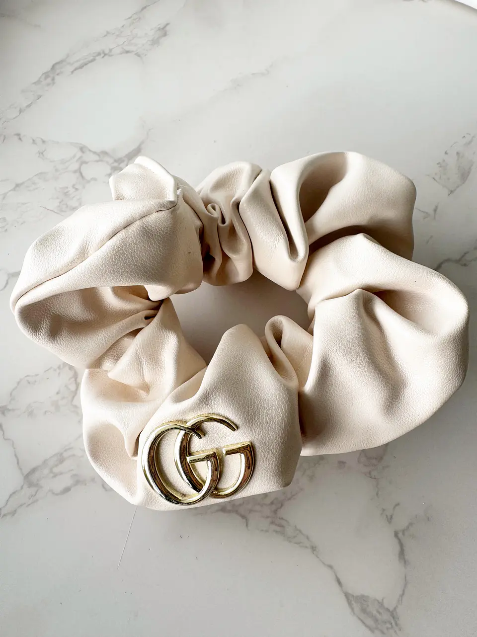 Gia Leather Scrunchie 2