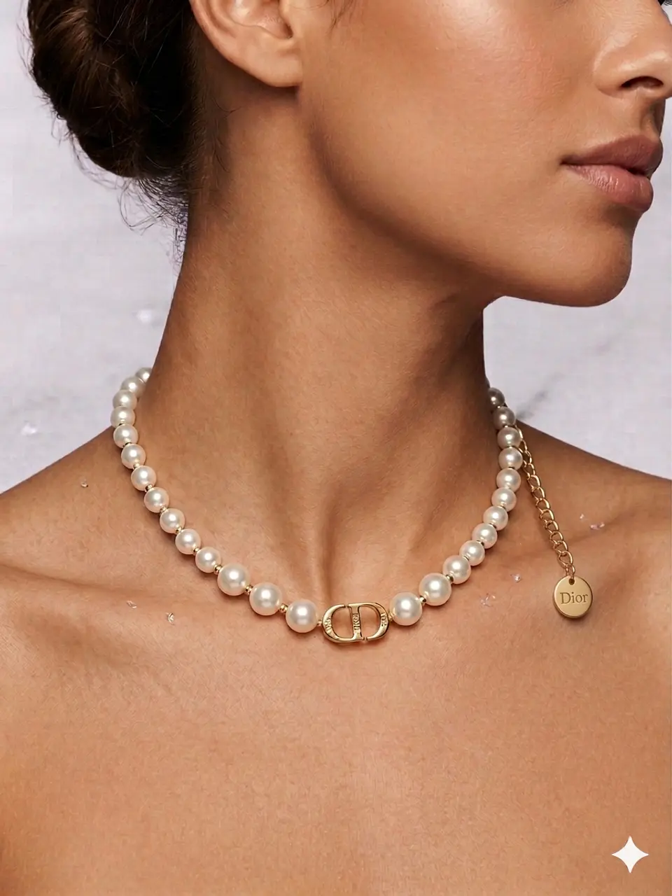 Doris White Pearls Κολιέ 2