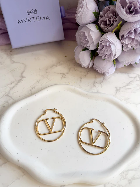 Valentina Large Hoops Σκουλαρίκια