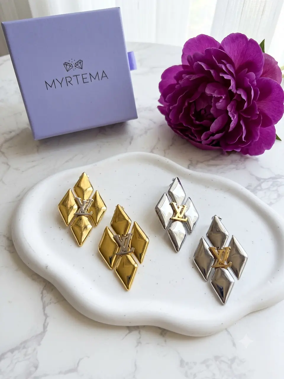 LoVu Rhombus Σκουλαρίκια 1