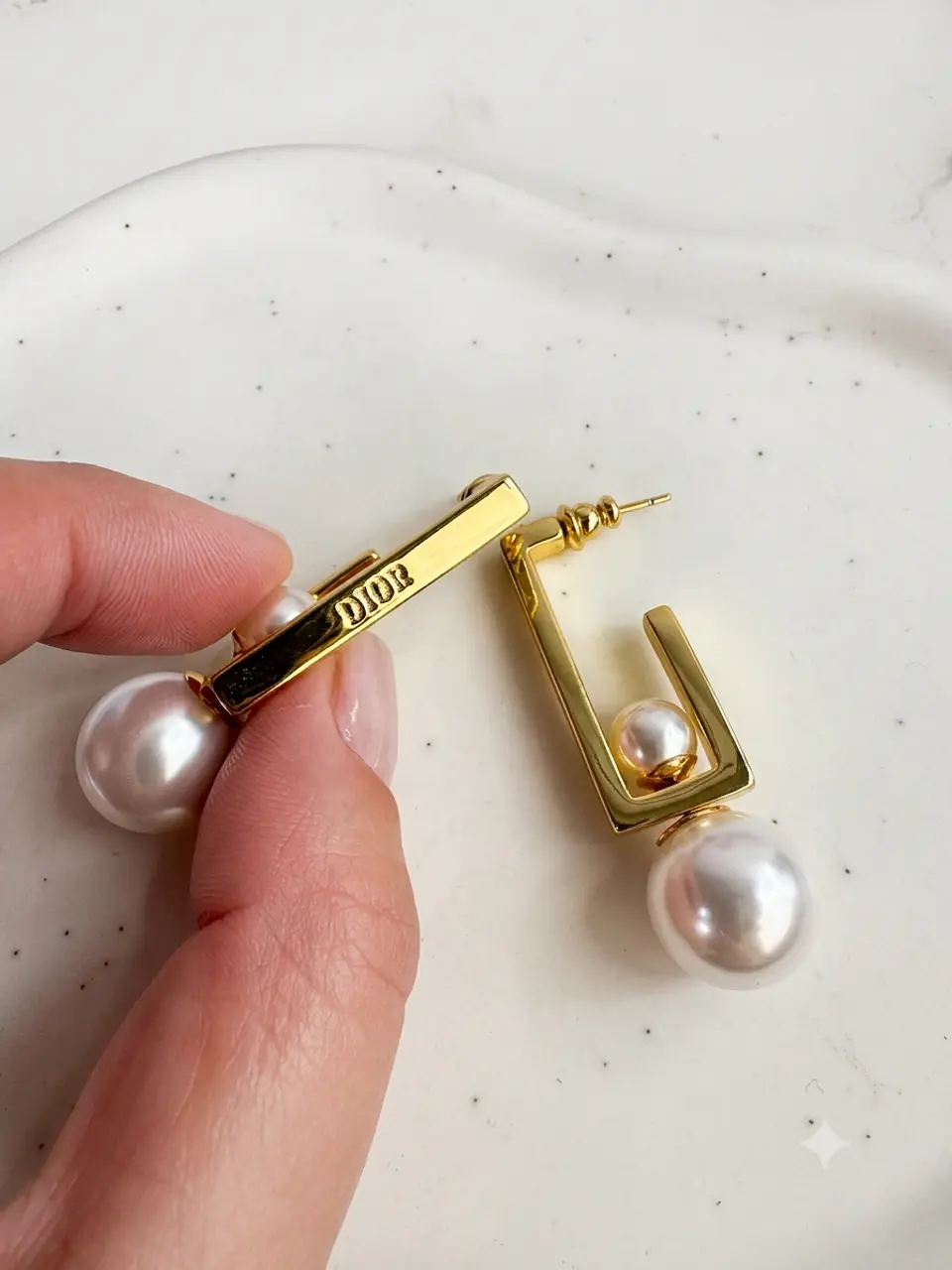Doris Geometric Pearl Σκουλαρίκια 3