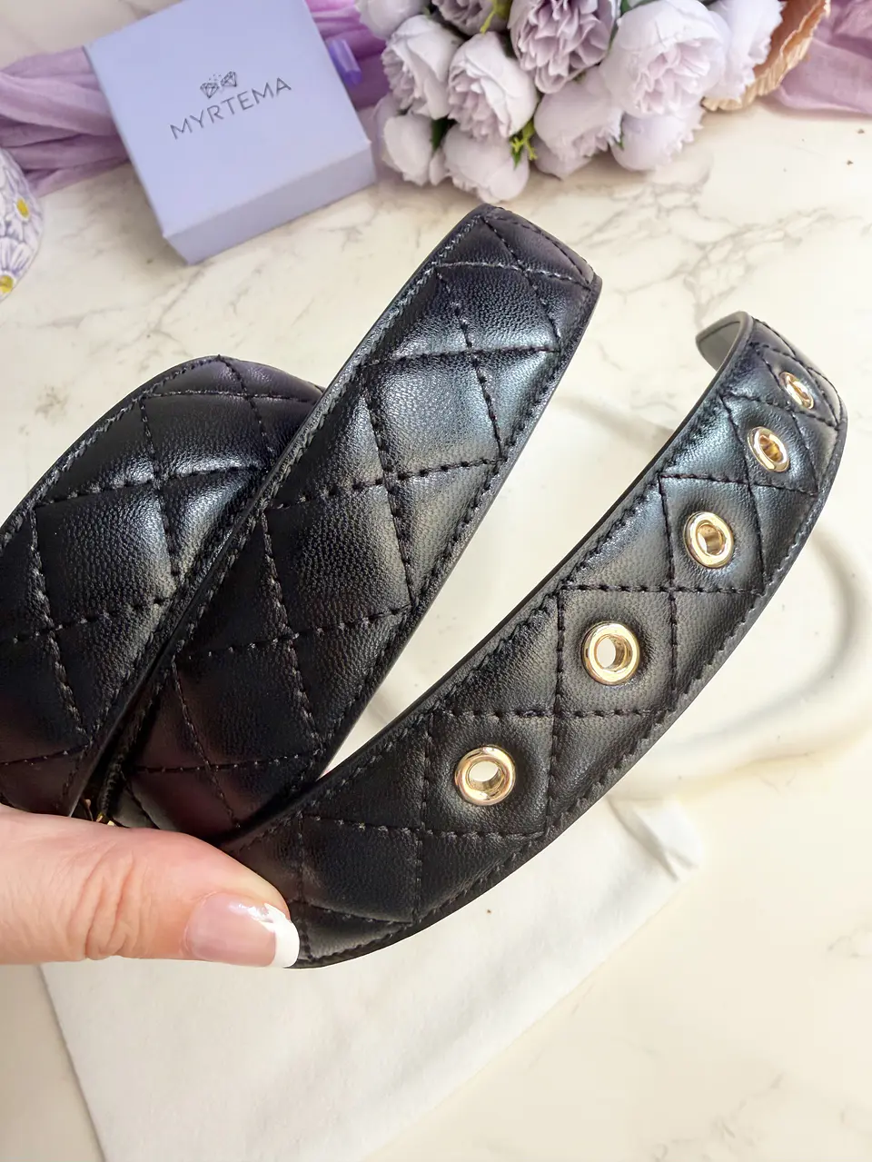 Camelia Leather Belt 2