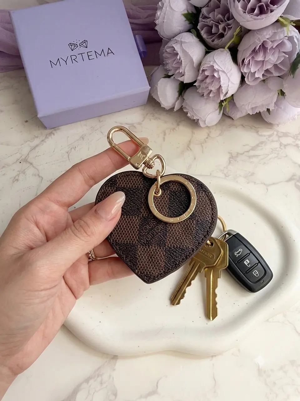 LoVu Canvas Heart Key Chain 3