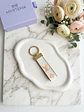 LoVu Cream Canvas Key Chain - thumbnail 1