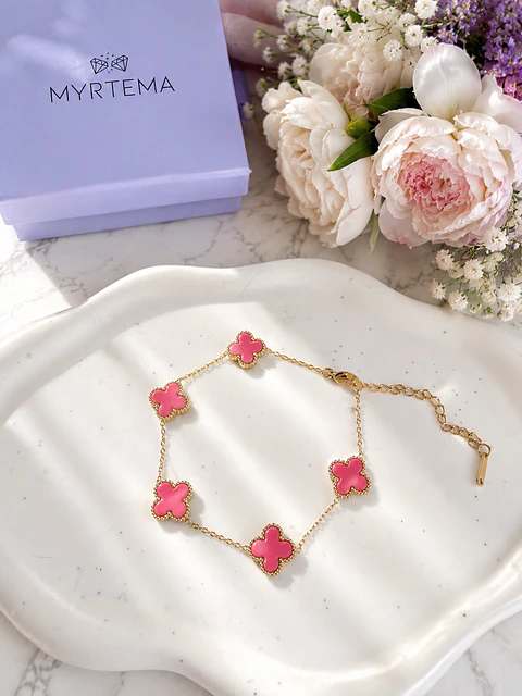 Pink Clover Βραχιόλι