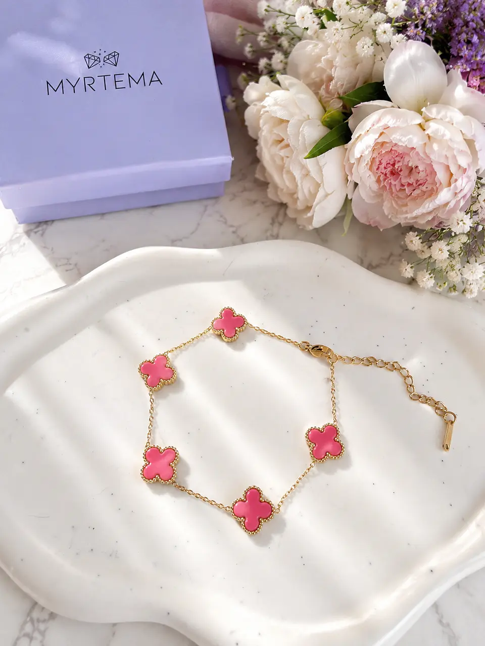 Pink Clover Βραχιόλι 1
