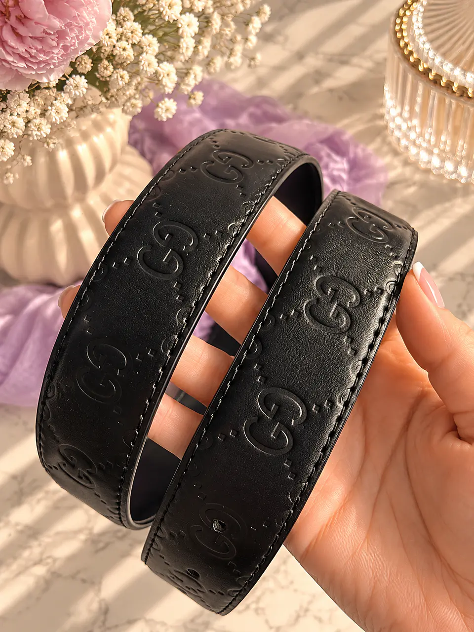 Gia Logo Leather Belt 3
