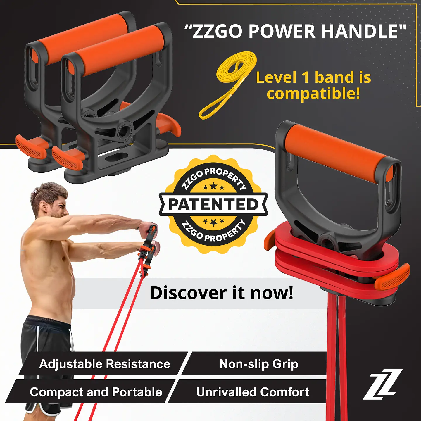 ZZGO Banda de Resistência Nível 1 | Amarela (4–7kg) 8