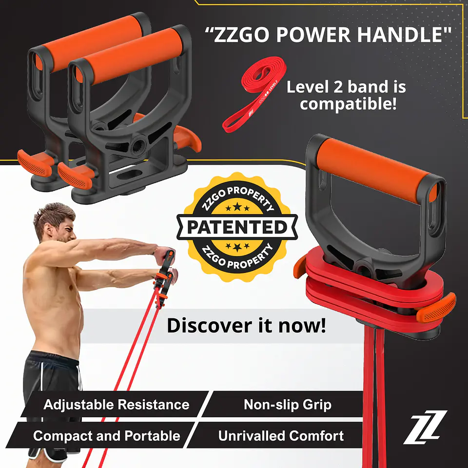 ZZGO Banda de Resistência Nível 2 | Vermelha (7–16kg) 8