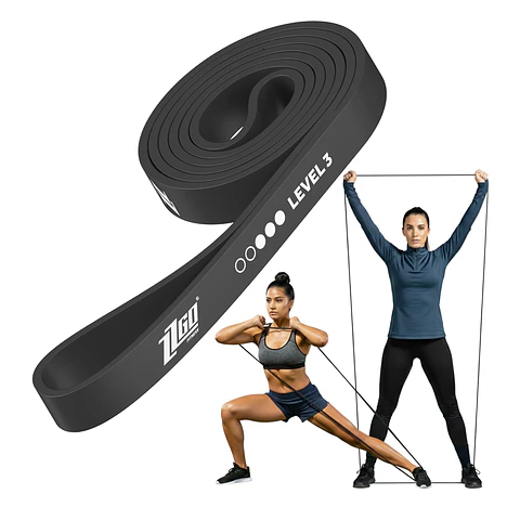 ZZGO Banda de Resistência Nível 3 | Preta (11–30kg)