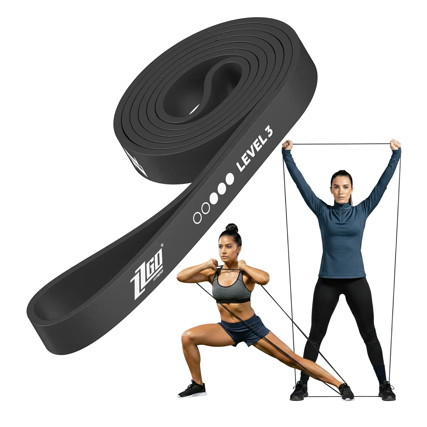 ZZGO Banda de Resistência Nível 3 | Preta (11–30kg) 1