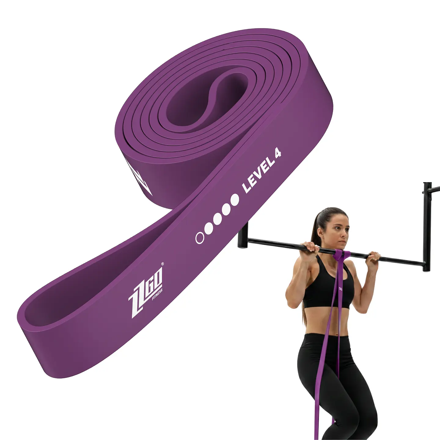 ZZGO Banda de Resistência Nível 4 | Roxa (16–38kg) 1