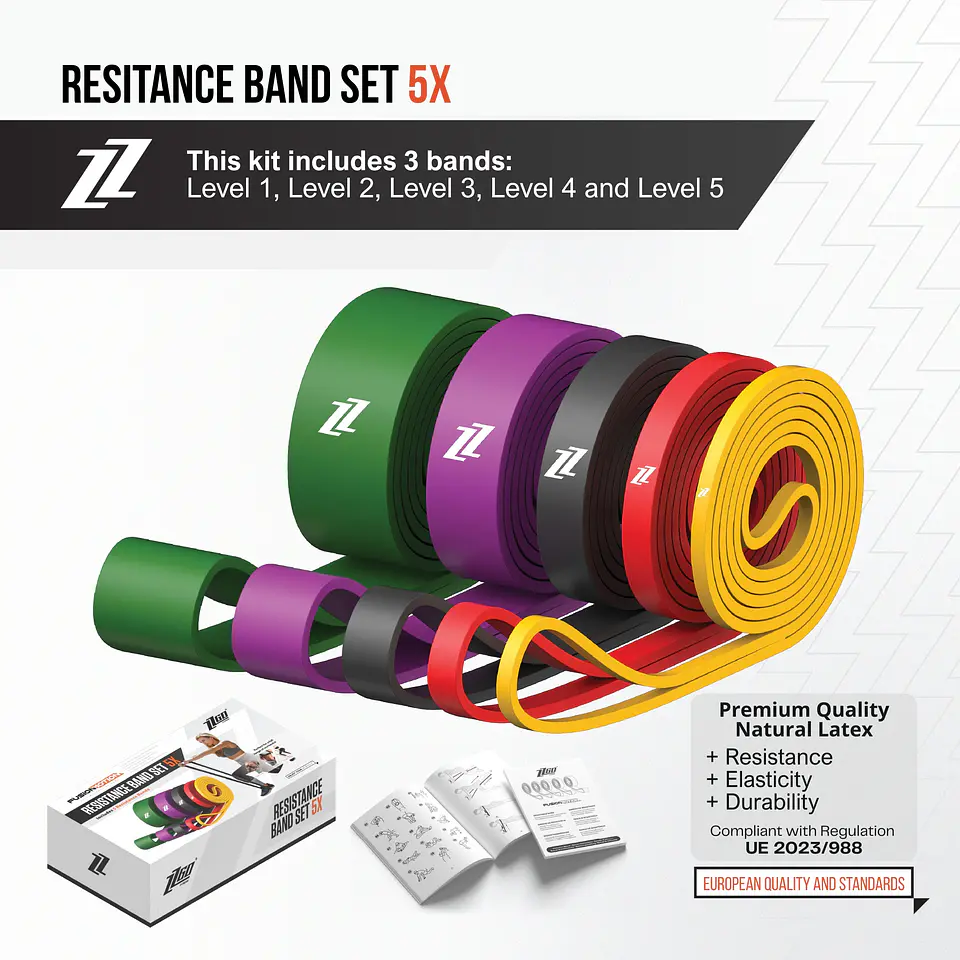 ZZGO Set de Bandas de Resistência 5X (inclui 5 bandas) 4